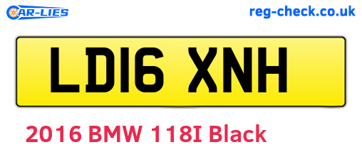 LD16XNH are the vehicle registration plates.