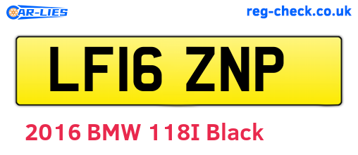 LF16ZNP are the vehicle registration plates.