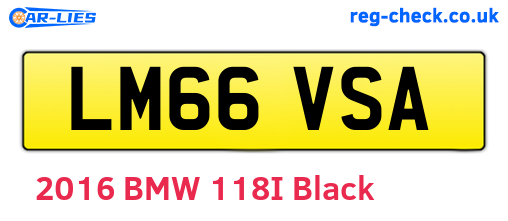 LM66VSA are the vehicle registration plates.