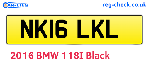 NK16LKL are the vehicle registration plates.