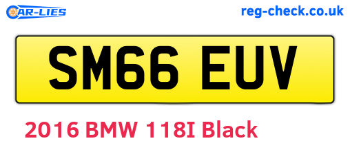 SM66EUV are the vehicle registration plates.