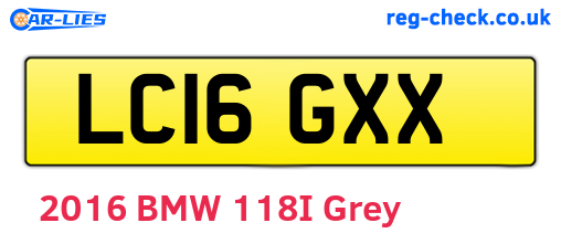 LC16GXX are the vehicle registration plates.