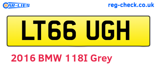 LT66UGH are the vehicle registration plates.