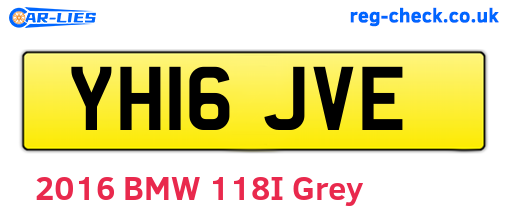 YH16JVE are the vehicle registration plates.