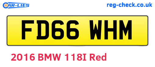 FD66WHM are the vehicle registration plates.