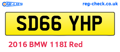 SD66YHP are the vehicle registration plates.