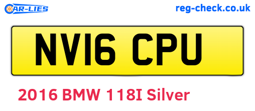 NV16CPU are the vehicle registration plates.