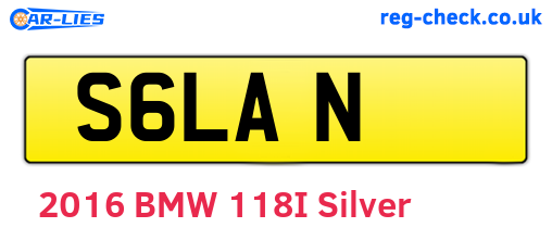 S6LAN are the vehicle registration plates.