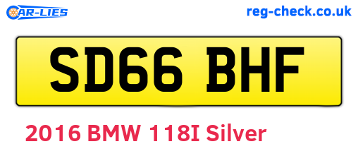 SD66BHF are the vehicle registration plates.