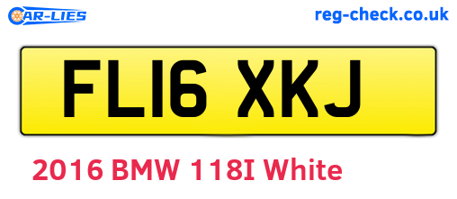 FL16XKJ are the vehicle registration plates.