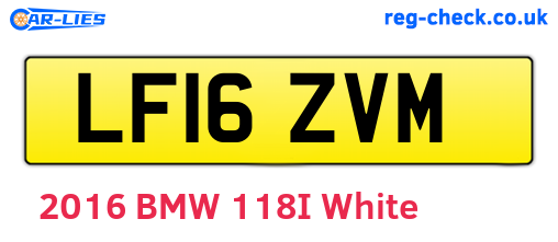 LF16ZVM are the vehicle registration plates.
