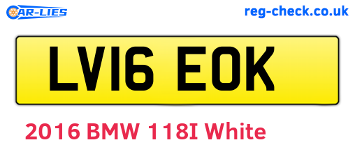 LV16EOK are the vehicle registration plates.