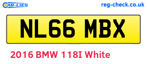NL66MBX are the vehicle registration plates.
