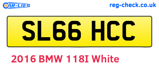 SL66HCC are the vehicle registration plates.