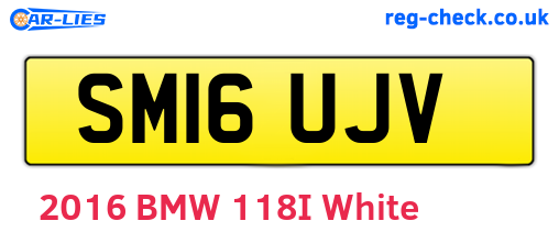 SM16UJV are the vehicle registration plates.
