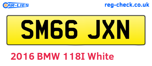 SM66JXN are the vehicle registration plates.