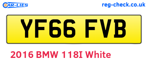 YF66FVB are the vehicle registration plates.