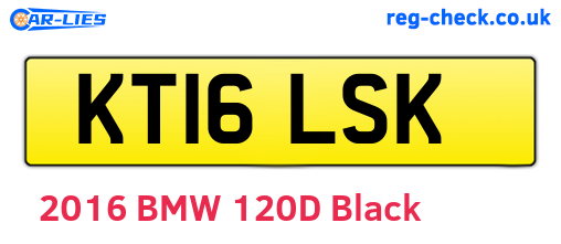 KT16LSK are the vehicle registration plates.