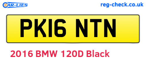 PK16NTN are the vehicle registration plates.