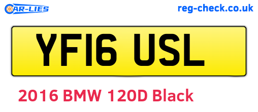 YF16USL are the vehicle registration plates.