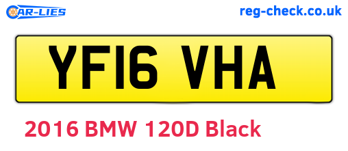 YF16VHA are the vehicle registration plates.