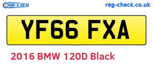 YF66FXA are the vehicle registration plates.