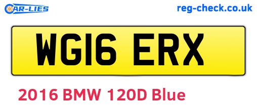 WG16ERX are the vehicle registration plates.