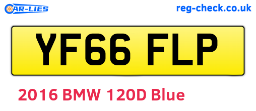 YF66FLP are the vehicle registration plates.