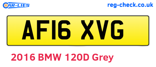 AF16XVG are the vehicle registration plates.
