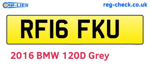 RF16FKU are the vehicle registration plates.