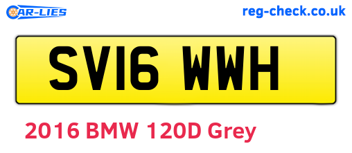 SV16WWH are the vehicle registration plates.