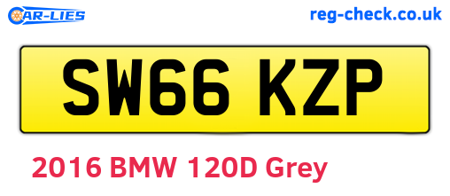 SW66KZP are the vehicle registration plates.