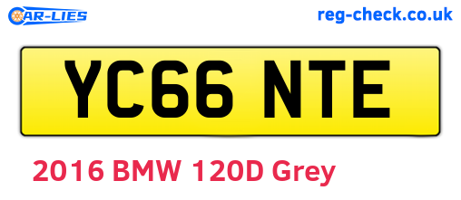 YC66NTE are the vehicle registration plates.