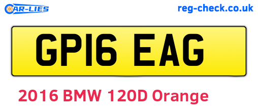 GP16EAG are the vehicle registration plates.