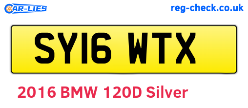 SY16WTX are the vehicle registration plates.