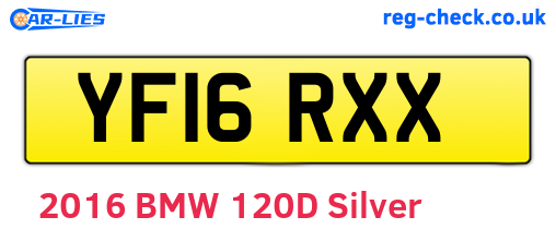 YF16RXX are the vehicle registration plates.