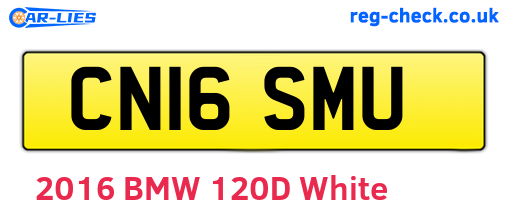 CN16SMU are the vehicle registration plates.