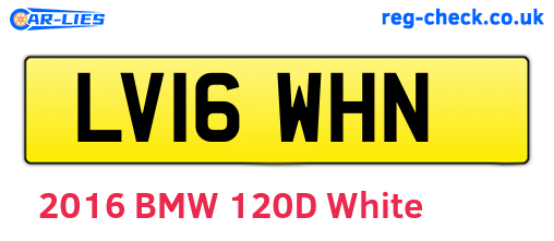 LV16WHN are the vehicle registration plates.