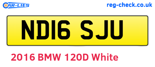ND16SJU are the vehicle registration plates.