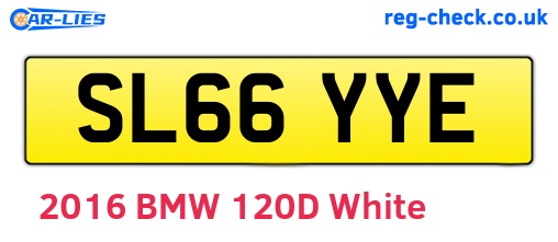 SL66YYE are the vehicle registration plates.