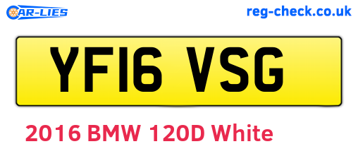 YF16VSG are the vehicle registration plates.