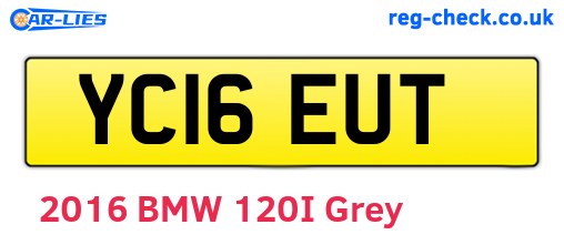YC16EUT are the vehicle registration plates.
