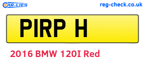 P1RPH are the vehicle registration plates.