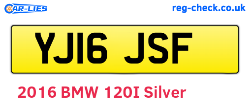 YJ16JSF are the vehicle registration plates.