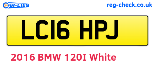 LC16HPJ are the vehicle registration plates.