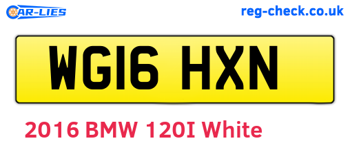 WG16HXN are the vehicle registration plates.