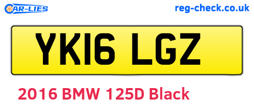 YK16LGZ are the vehicle registration plates.