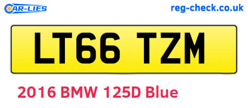 LT66TZM are the vehicle registration plates.