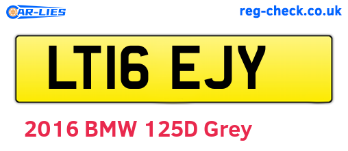 LT16EJY are the vehicle registration plates.