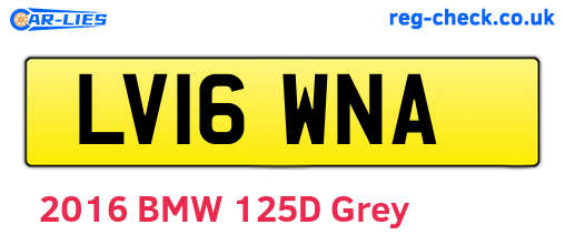 LV16WNA are the vehicle registration plates.